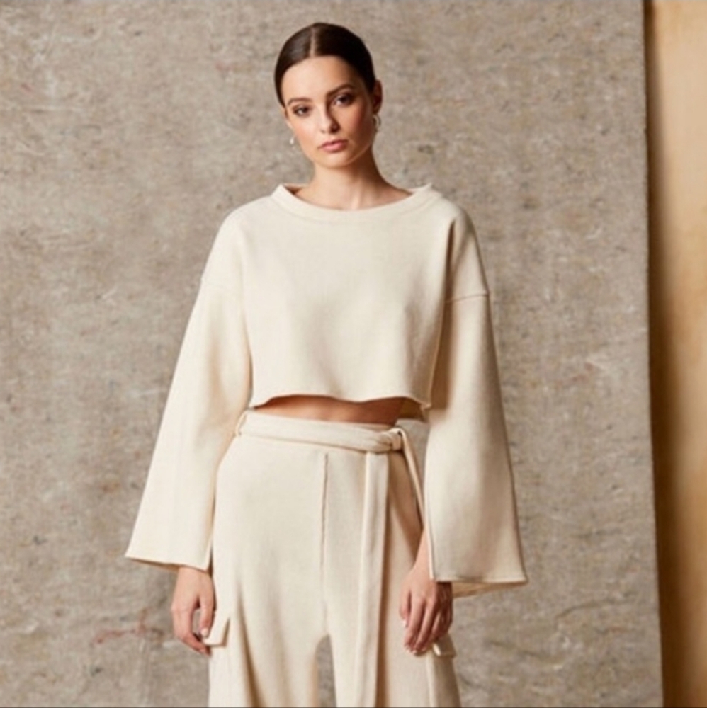SOLD Elegant Cream Women's Sweater